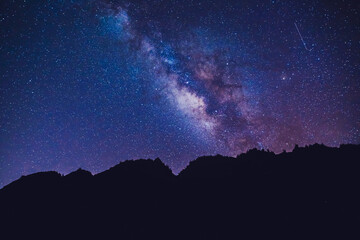 Starry Milky Way at Oahu, Hawaii