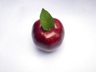 red apple isolated on white