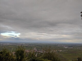 clouds over the river