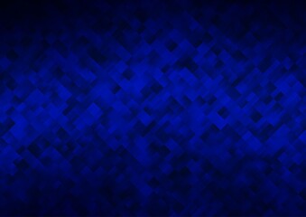 Dark BLUE vector template with crystals, rectangles.