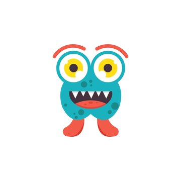 cartoon monsters mascot icon vector illustration design template