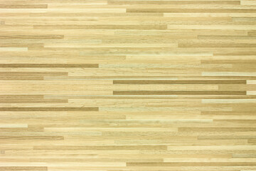 Hardwood maple basketball court floor viewed from above.