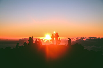 Sunset at Haleakalā National Park, Maui, Hawaii