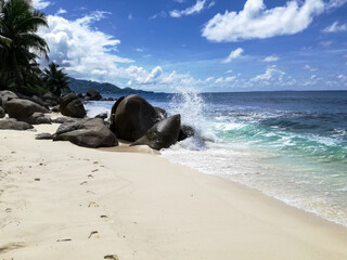 beach with waves