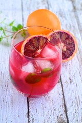 Refreshing Blood Orange Cocktail Drink