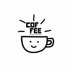 coffee cafe logo and Coffee cup icon