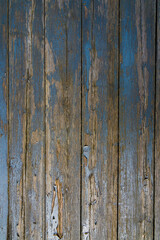 Background wooden boards with peeling paint. Background, texture