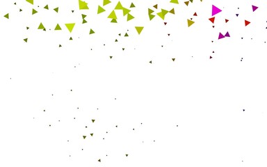 Light Green vector backdrop with lines, triangles.