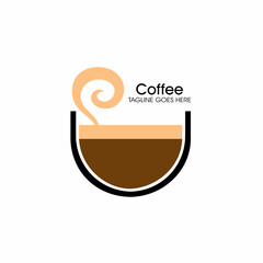 coffee cup label concept menu