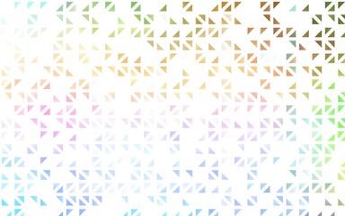 Light Multicolor, Rainbow vector texture in triangular style.