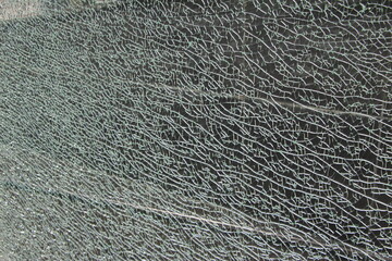 Broken glass as a natural background or texture