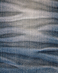 Close up blue jeans background and texture - 386131910