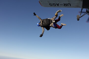 Fototapeta na wymiar skydiving