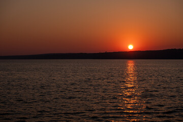 dawn over the sea