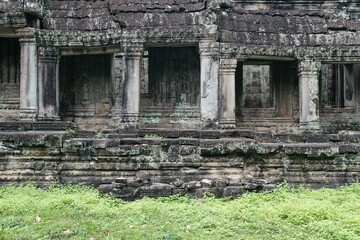 Fototapeta na wymiar Angkor wat temple complex in Cambodia, Siem Reap Buddhist temple