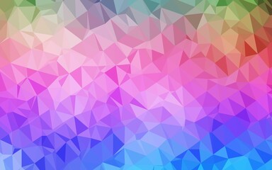 Light Multicolor, Rainbow vector polygonal template.