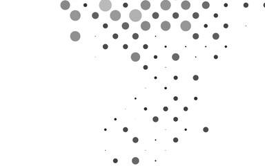 Light Silver, Gray vector backdrop with dots.