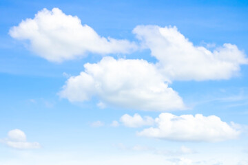 blue sky with beautiful natural white clouds - 386137309