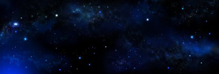 Obraz na płótnie Canvas abstract space background with nebula and stars. Starry night sky 