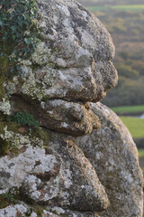 Granite on Helman Tor near St Austell Cornwall