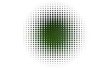 Light Green vector layout with circle shapes.