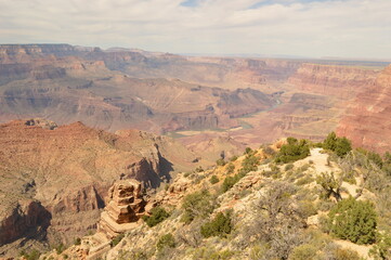 Sunset hike in the mighty Grand Canyon in Arizona, United States of America