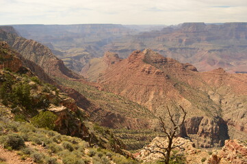 Sunset hike in the mighty Grand Canyon in Arizona, United States of America