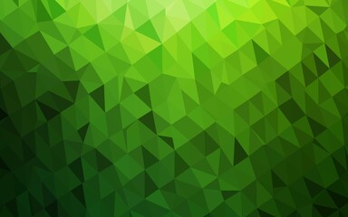 Light Green vector abstract mosaic backdrop.