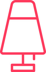 element icon furniture of table lamp for web