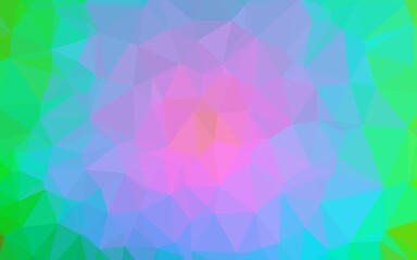 Light Multicolor, Rainbow vector low poly cover.