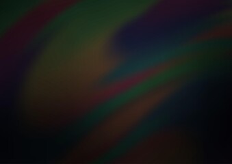 Dark Black vector blurred shine abstract background.