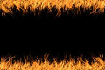 炎と黒背景