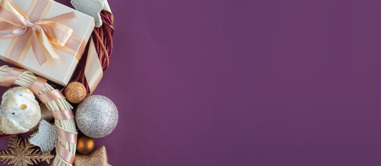 Christmas gift and ornaments