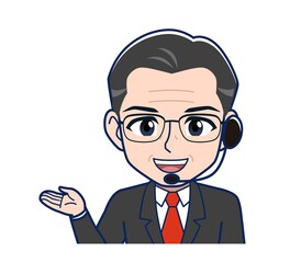 White-haired man in green short sleeves