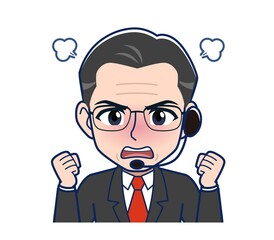 White-haired man in green short sleeves