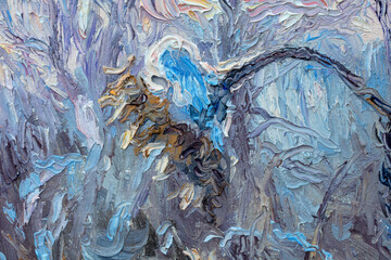 bouquet of flowers, still life, oil painting, handmade drawing