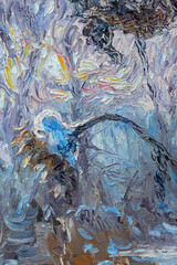 bouquet of flowers, still life, oil painting, handmade drawing