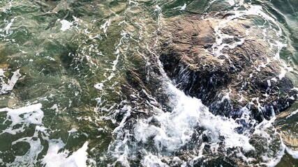 water flowing into the water