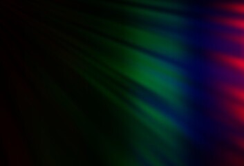 Fototapeta premium Dark Multicolor, Rainbow vector texture with colored lines.