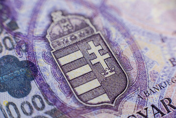 World money collection. Fragments of Hungary money