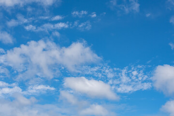 Naklejka na ściany i meble a beautiful blue sky seen from an airplane