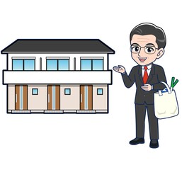 Elderly man in a gray jacket