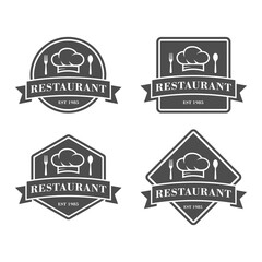 Restaurant logo, Chef logo vector