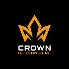 simple sharp king crown logo design © Rexcanor
