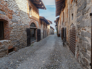 Ancient village dating back to the Middle Ages, currently a popular tourist destination.Ricetto di Candelo,Piedmont,Italy
