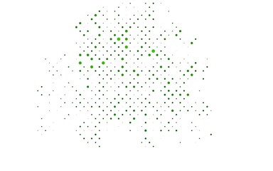 Light Green vector pattern with spheres.