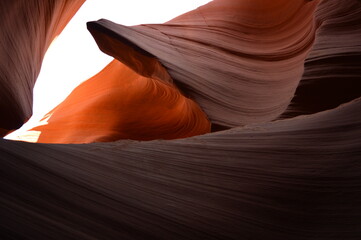 The magnificent Antelope Canyon and Horseshoe Bend by the Colorado River in Navajo country, Arizona, United States of America