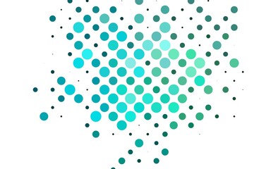 Light Blue, Green vector backdrop with dots.