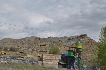
architecture yerevan armenia nature skyline stone field rocks plains temples architecture travel