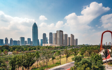 Shaoxing central business district architectural landscape